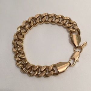 New Vanessa Mooney gold chunk chain bracelet